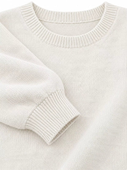 Full Size Classic Crew Neck Sweater Plus Size