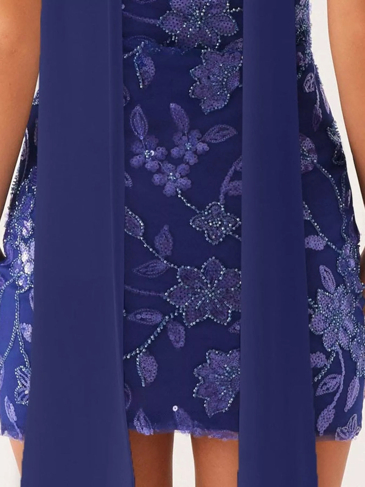 Floral Textured Strapless Mini Dress