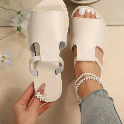 Open Toe Flats Sandals