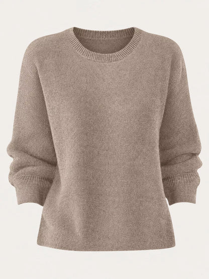 Full Size Classic Crew Neck Sweater Plus Size