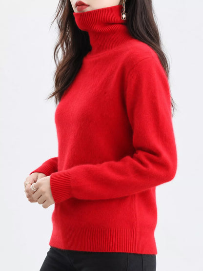 Full Size Turtleneck Long Sleeve Sweater Plus Size