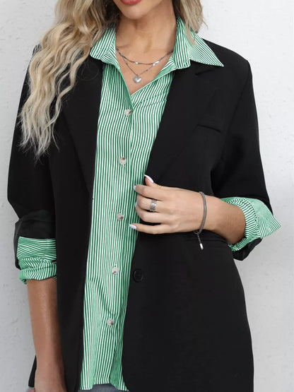 Casual Striped Button-Down Shirt