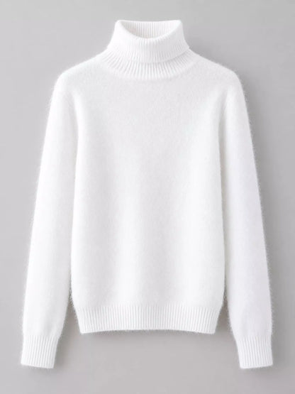 Full Size Turtleneck Long Sleeve Sweater Plus Size